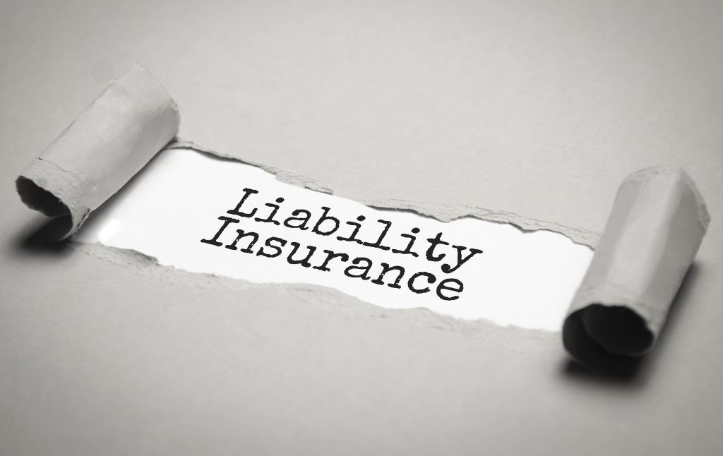 paper that says liability insurance